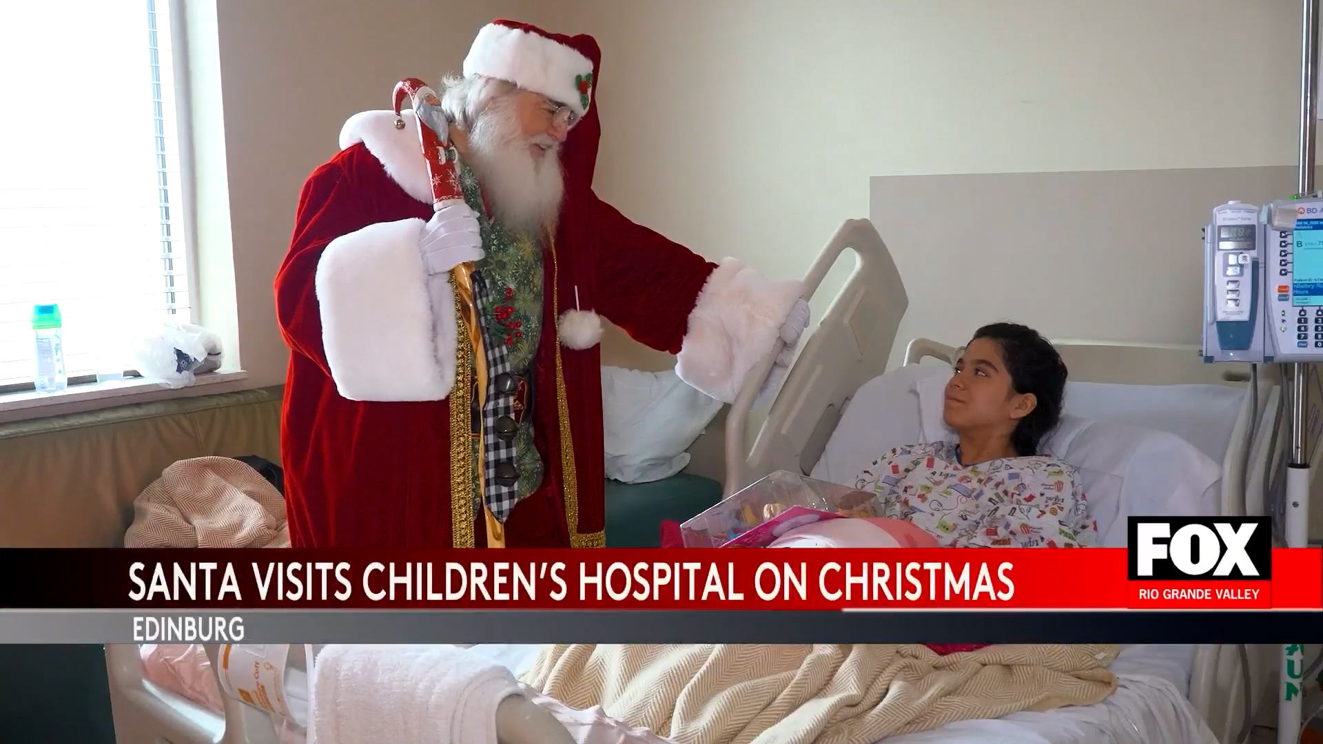 Heartwarming Christmas Visit by Santa Claus Delights Children at South Texas Health System