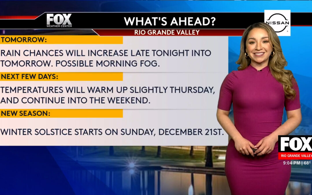 Rio Grande Valley weather: Sunny Skies and Rain Forecast Leading to Winter Solstice