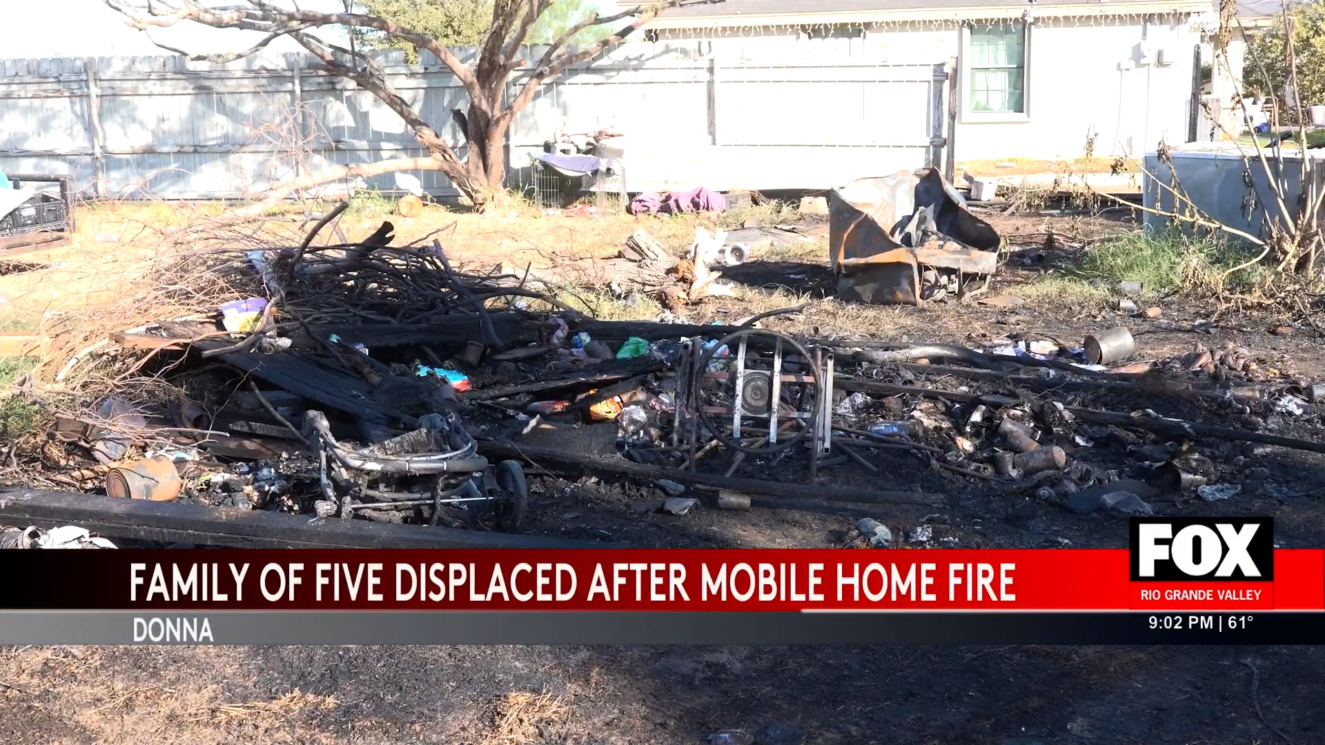 Donna Fire: Mobile Home Fire In Donna Leaves Family Displaced - Fox Rio ...