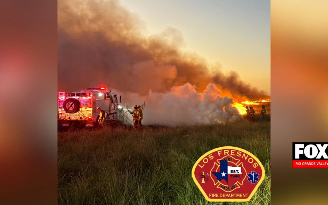 Los Fresnos Fire: 185 Acres Engulfed in Massive Grass Blaze
