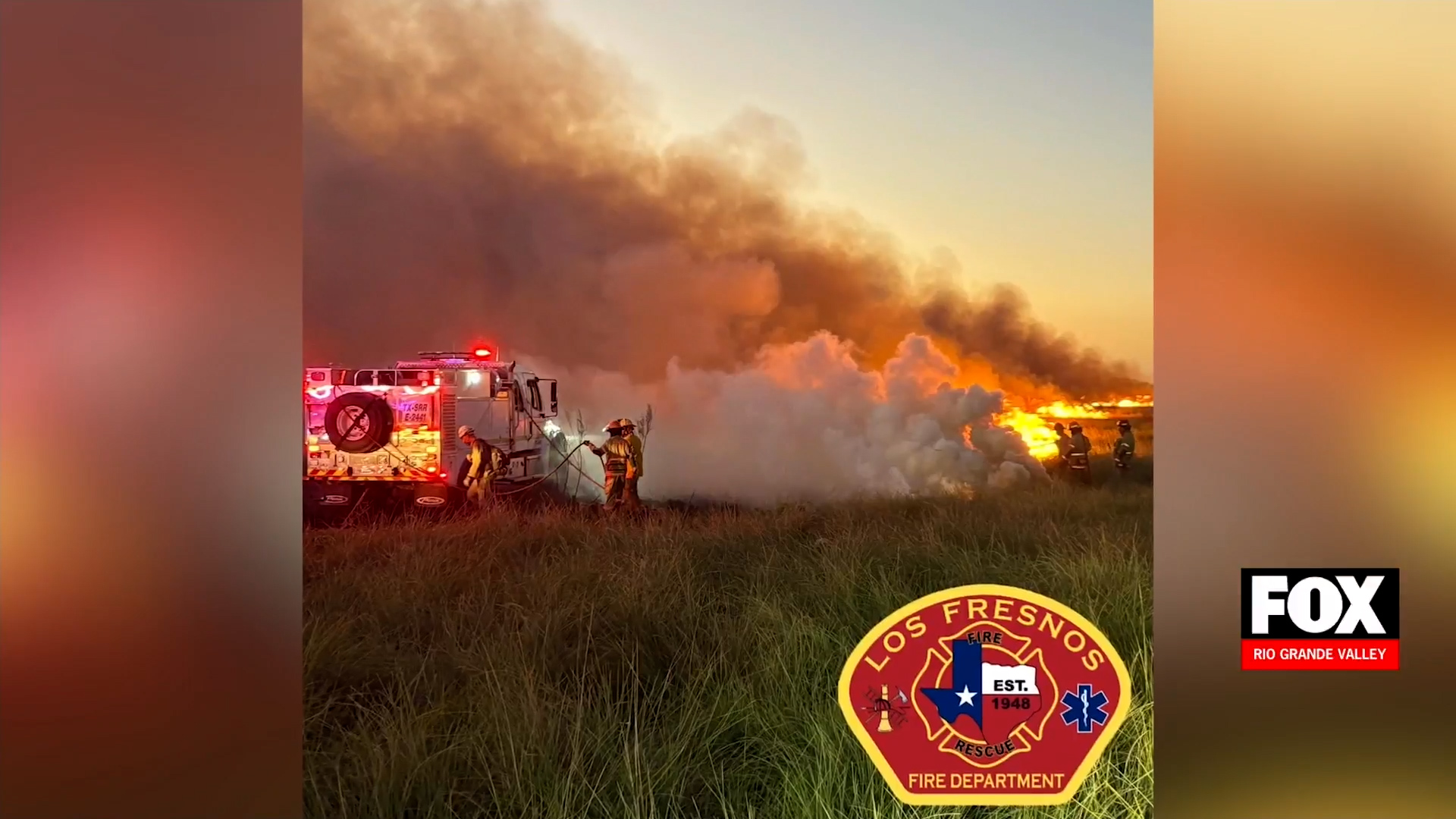 Los Fresnos Fire: 185 Acres Engulfed in Massive Grass Blaze