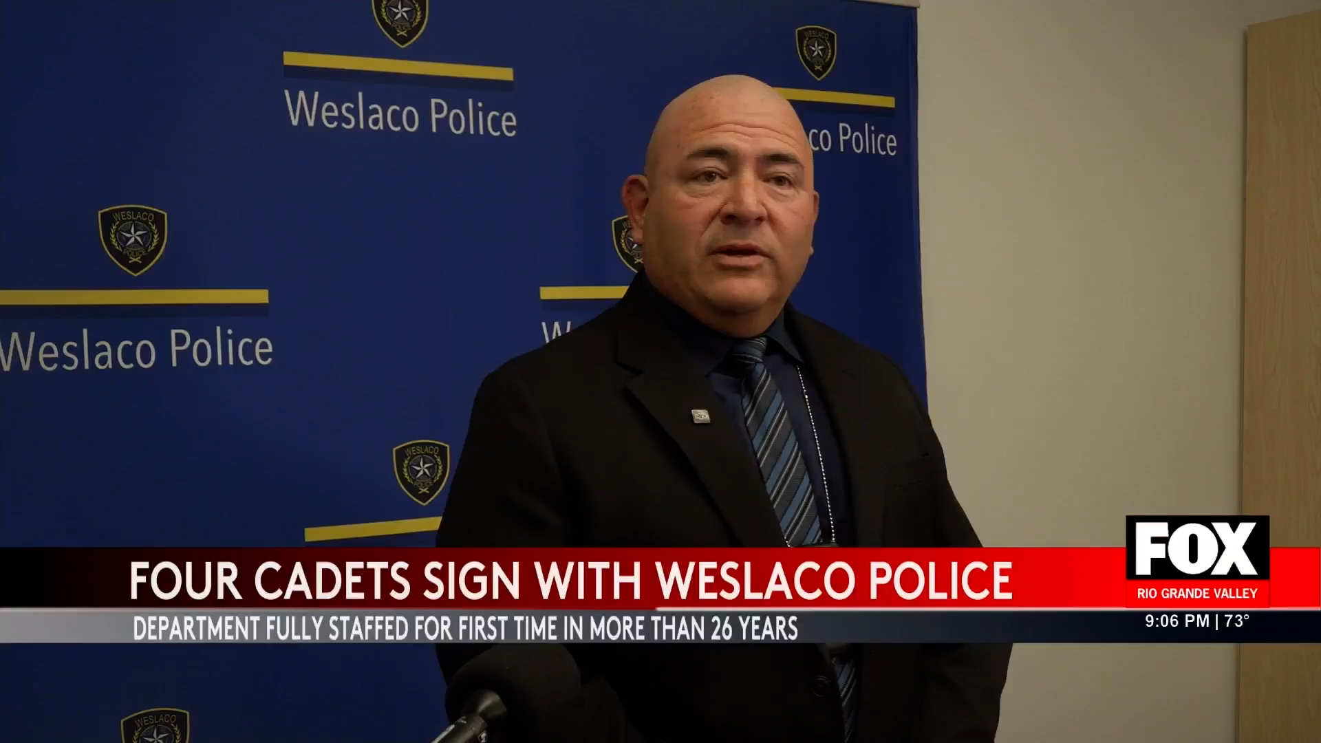 Breakthrough for Weslaco Police Department: 4 New Cadets Signed in a Ceremony