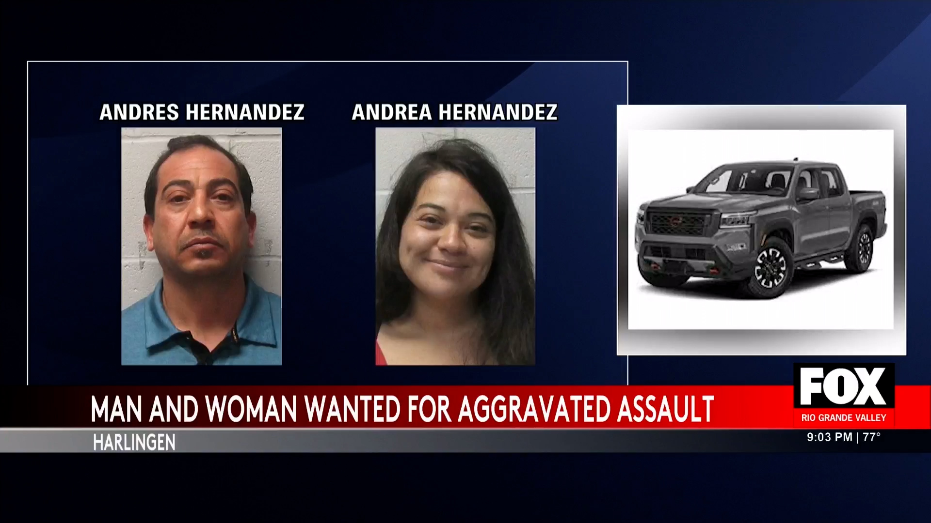 Appeal: Harlingen Crime Stoppers Seek Andrea and Andres Hernandez for Aggravated Assault