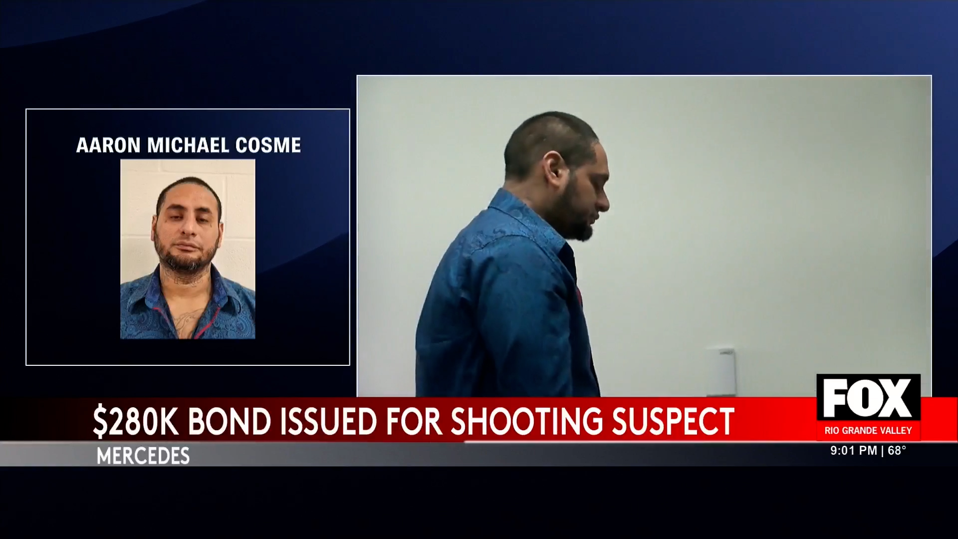 Mercedes Shooting: Aaron Michael Cosme’s Arrest at Hidalgo County Courthouse