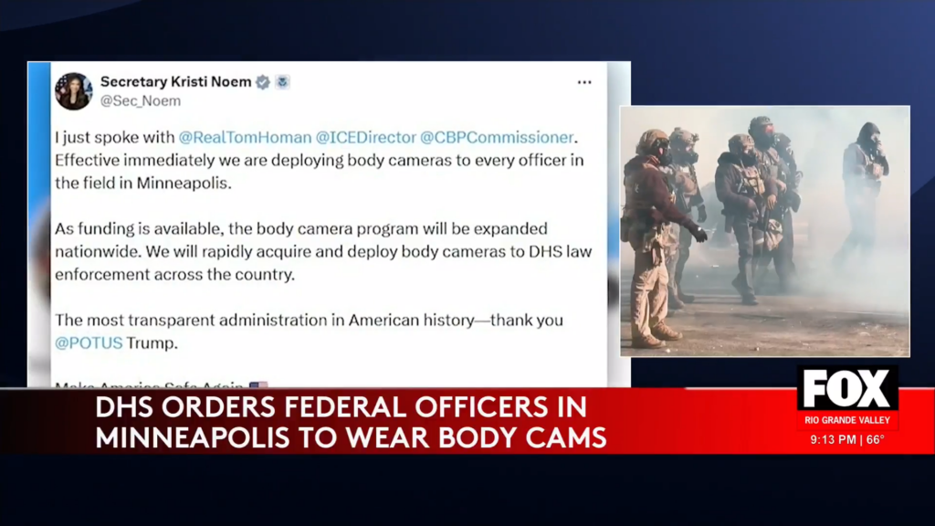 Homeland Security's Shocking Move: Body Cameras for Federal Officers in Minneapolis