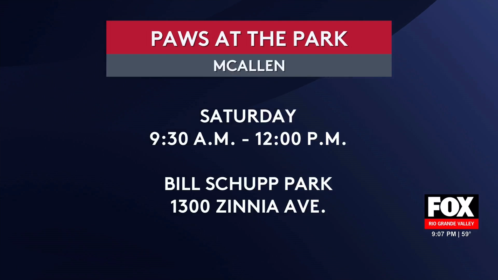 McAllen Park Event Offers Free Pet Microchipping and Exciting Adoption Opportunities