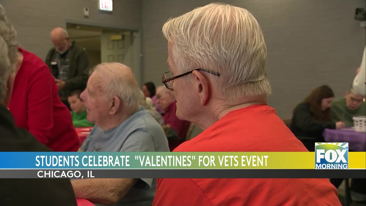 School In Chicago Honors Veterans With Hearts And Hugs