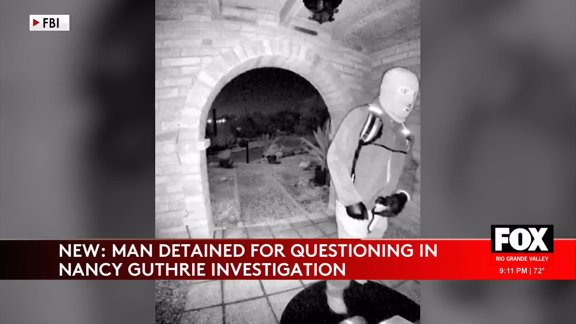 Breakthrough in Nancy Guthrie Disappearance: Suspect Detained as FBI Releases New Footage