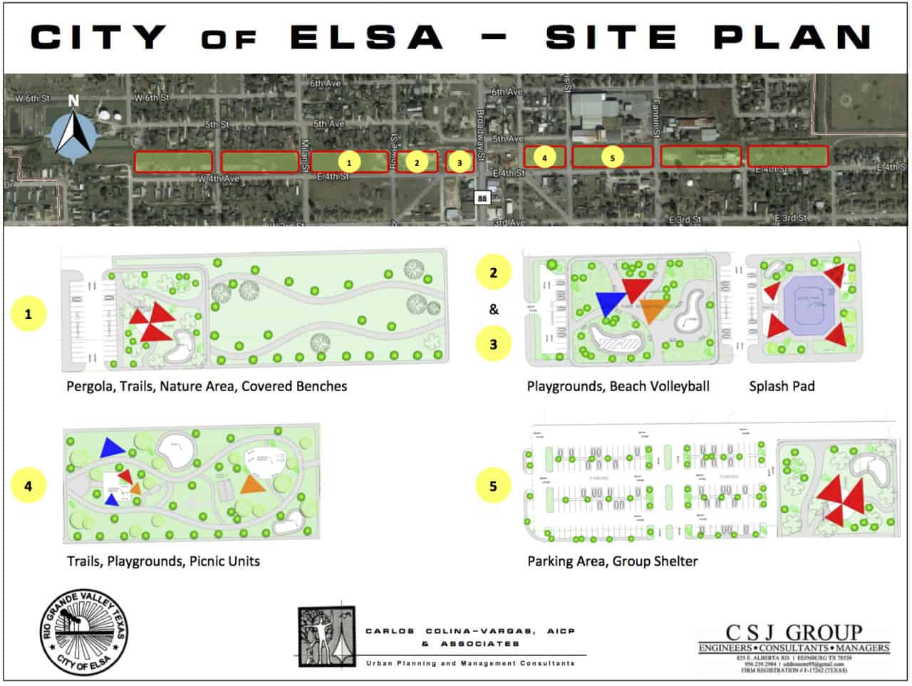 A layout of the planned $1.25 million City of Elsa Community Trail Park, which received a $500,000 grant from the Texas Parks and Wildlife Commission on Wednesday, March 20, 2019, according to Rep. Terry Canales, D-Edinburg. The City of Elsa is part of Canales’ House District 40. Graphics Courtesy TEXAS PARKS AND WILDLIFE COMMISSION