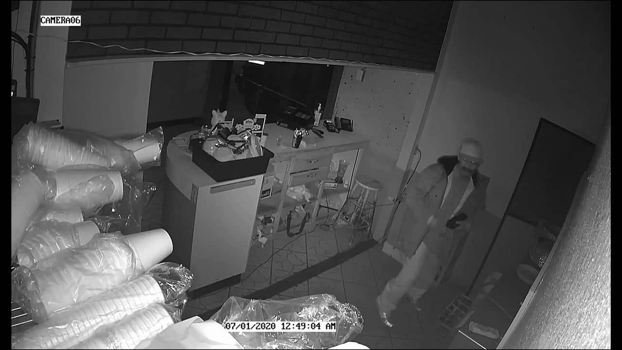 SNEAKY SUSPECT CAUGHT ON CAMERA ROBBING TWO MEXICAN RESTAURANTS