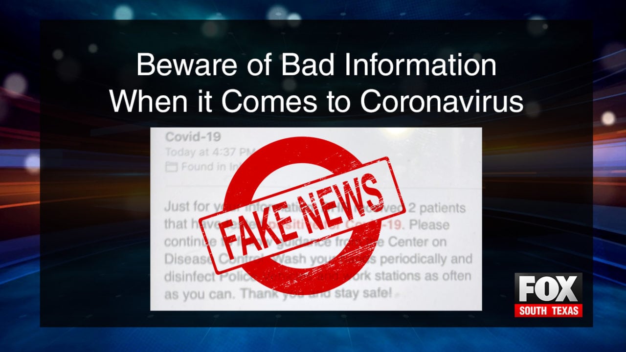 Beware Of Bad Information When It Comes To Coronavirus