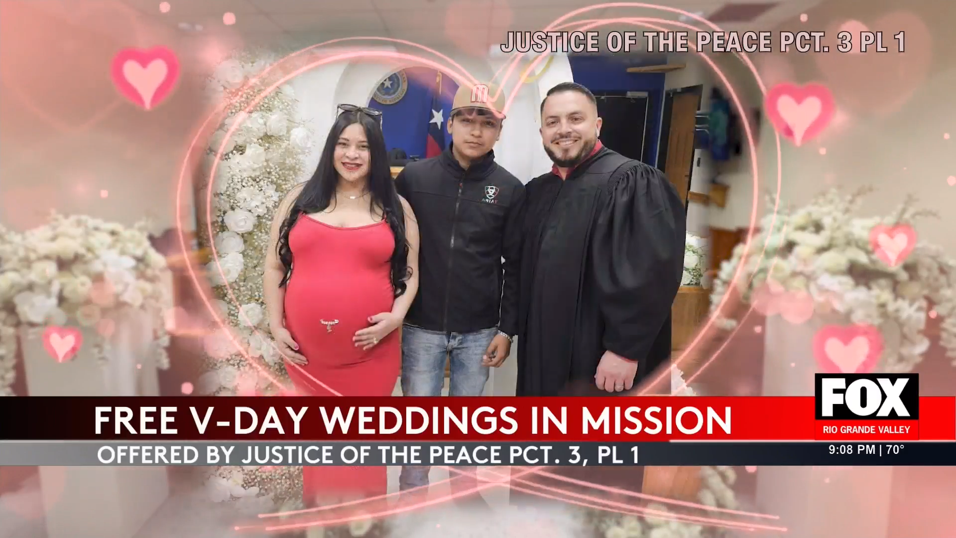 Hidalgo County free weddings: Hidalgo County’s Valentine’s Day Gift: Free Weddings Offered by Justice of the Peace