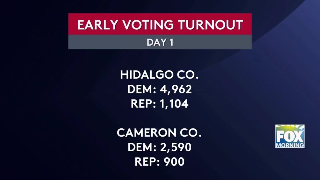 High Early Voter Turnout In Hidalgo And Cameron Counties voter turnout