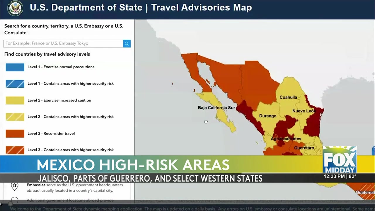 State Department Issues Mexico Travel Advisory Amid Cartel Violence