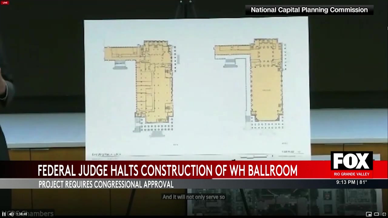 Federal Judge Blocks White House Ballroom Construction