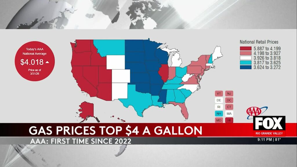 Rising Gas Prices Due To Iran War gas prices