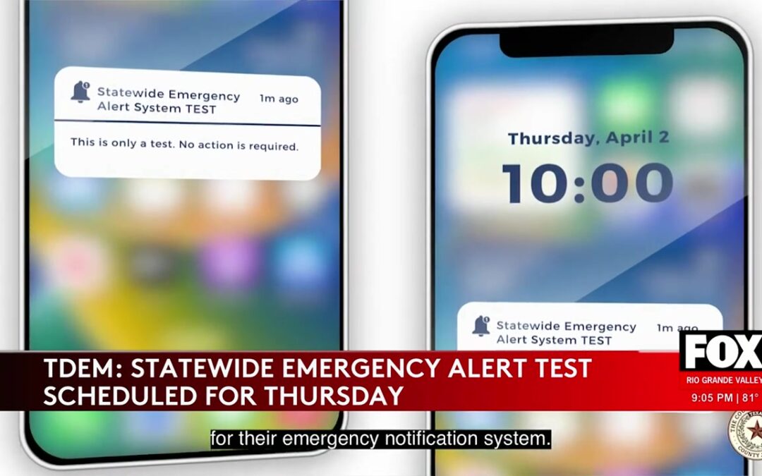 Texas Counties To Participate In Emergency Alert Drill