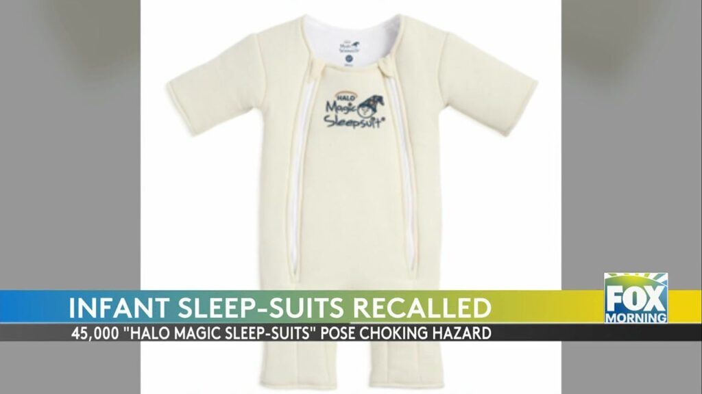 Infant Sleep Suits Recalled Due To Choking Hazard recall