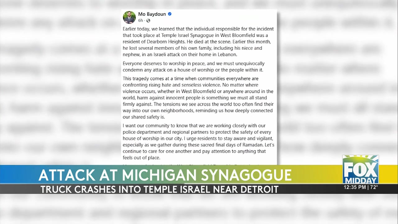 Armed Attack On Temple Israel