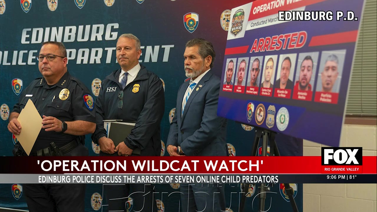 Authorities Crack Down On Child Predators In Edinburg