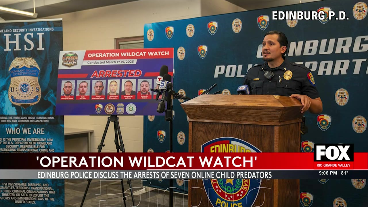 Edinburg Police: Online Child Predators Caught In Edinburg Sting