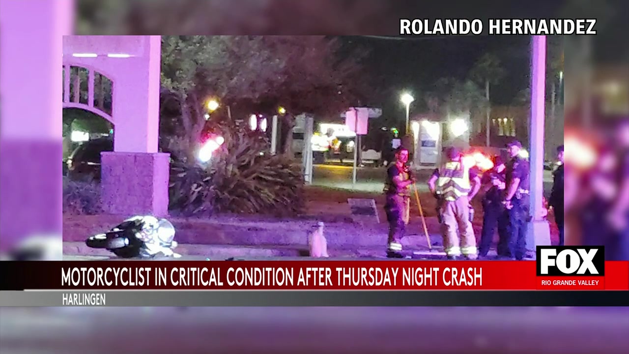 Severe Motorcycle Crash In Harlingen: Motorcyclist In Critical Condition