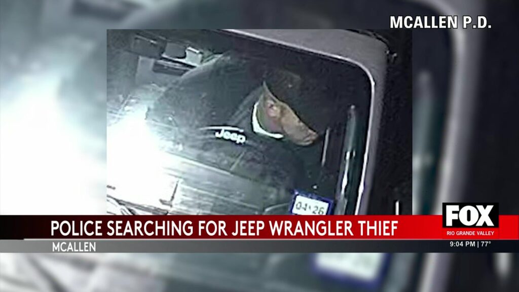 Jeep Wrangler Theft: McAllen Police Seek Public’s Help McAllen