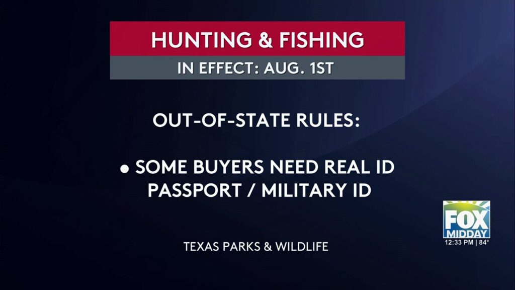 New Identification Requirements For Texas Hunters And Anglers Texas