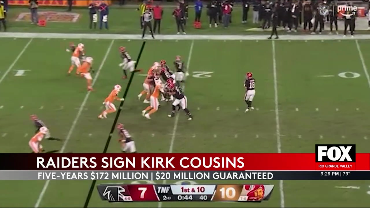 Kirk Cousins Joins Las Vegas Raiders For New NFL Chapter