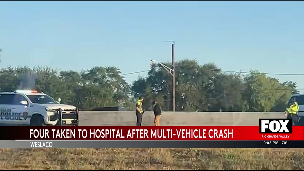 Multi-Vehicle Crash Leads To Hospitalizations In Weslaco