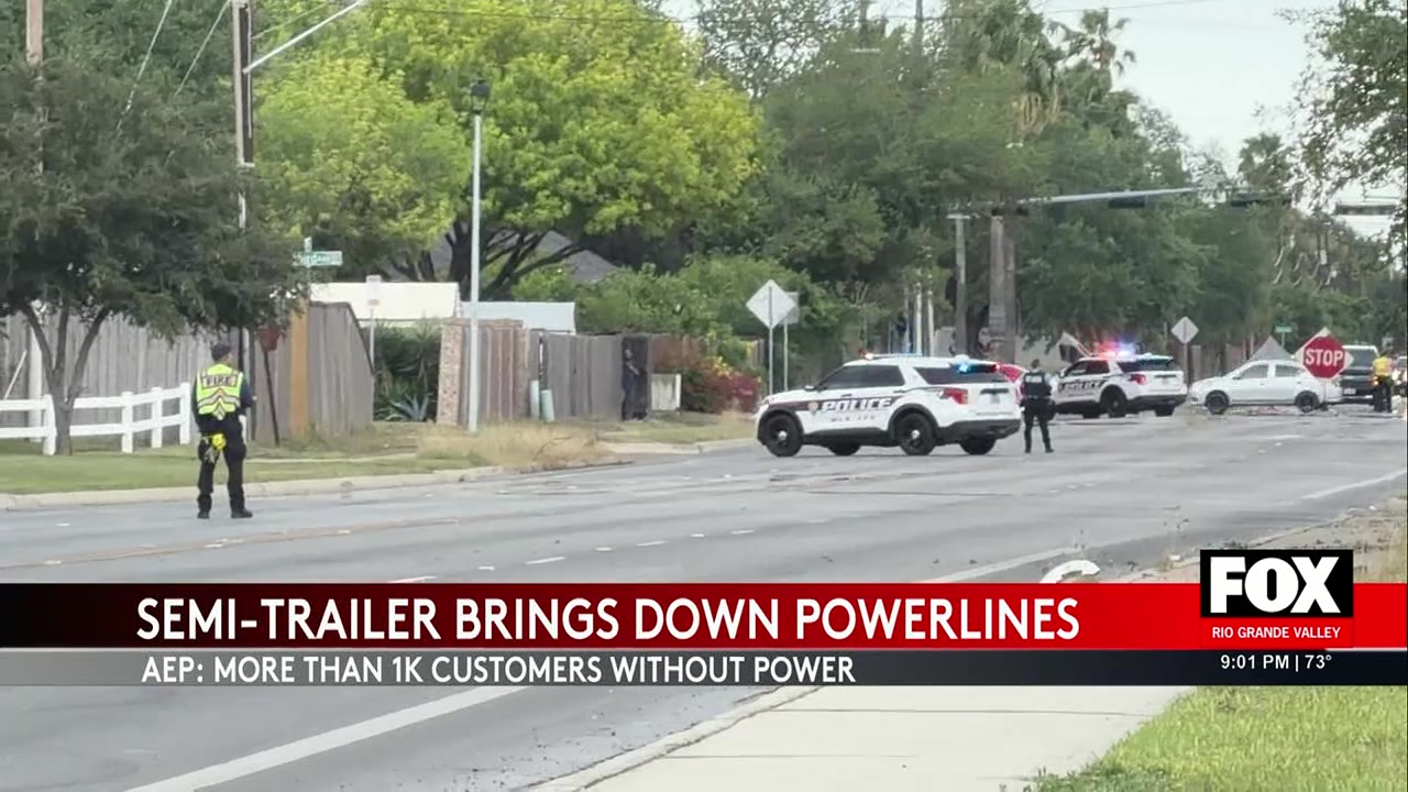 Semi-Trailer Incident Knocks Out Power In McAllen
