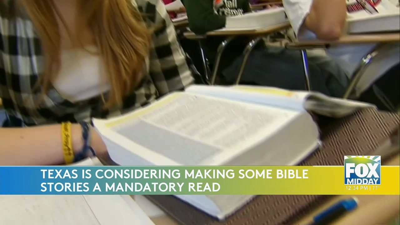 Texas Proposes Bible Stories For School Curriculum
