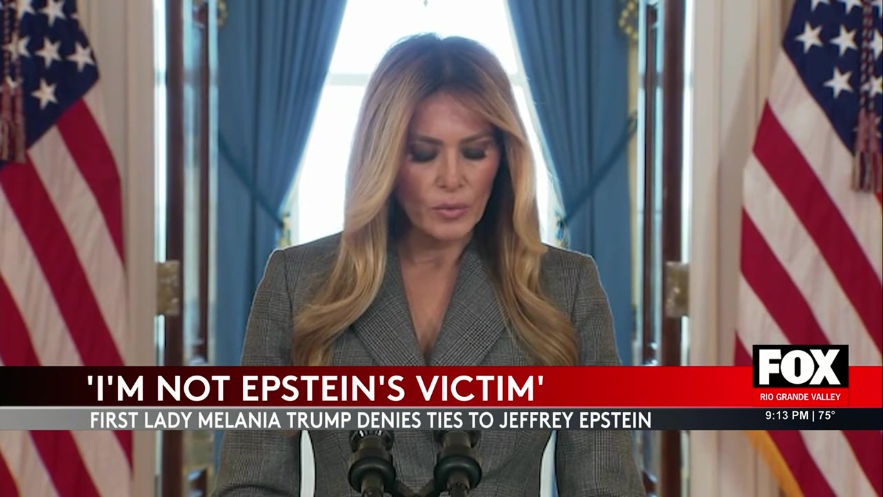 First Lady Melania Trump Addresses Epstein Associations