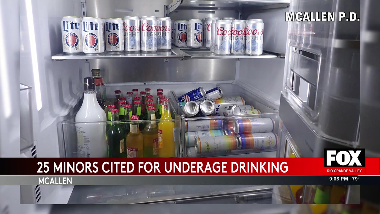 Underage Drinking Crackdown In McAllen Leads To 25 Citations