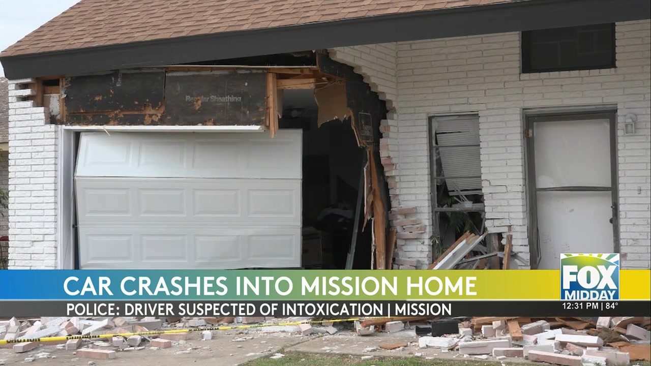 Car Crash Causes Major Damage In Mission