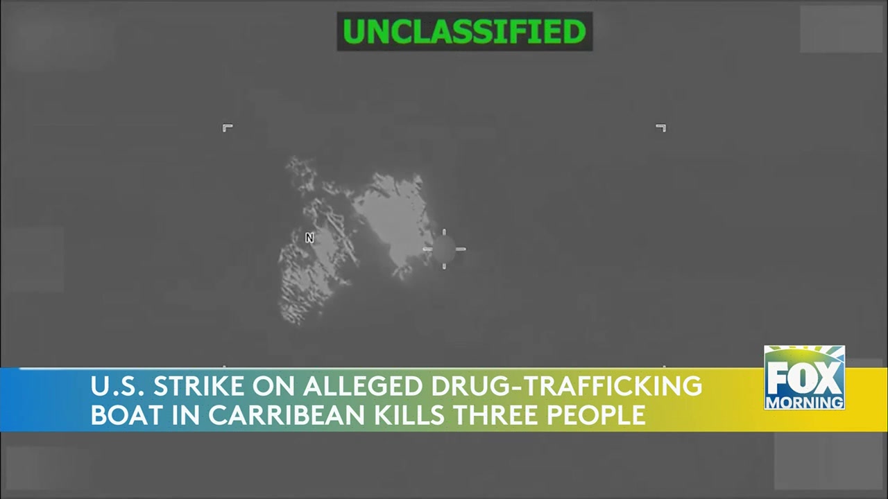 US Military Strikes Suspected Drug Running Boat In Caribbean