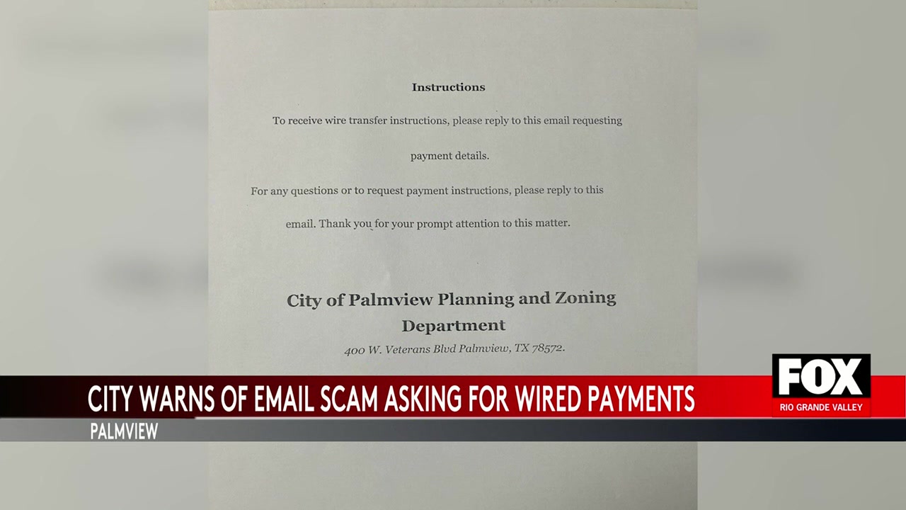 Palm View Residents Warned Of Permit Scam Emails
