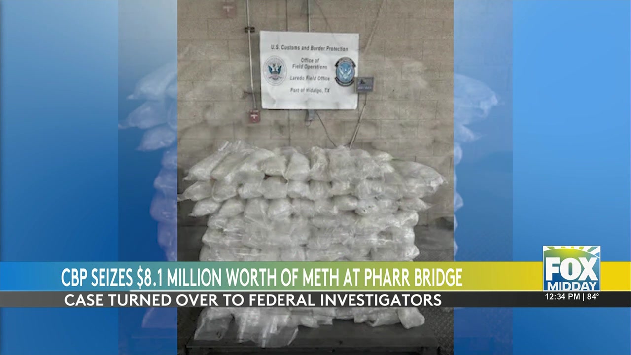 CBP Seizes $2.6 Million In Methamphetamine At Pharr International Bridge