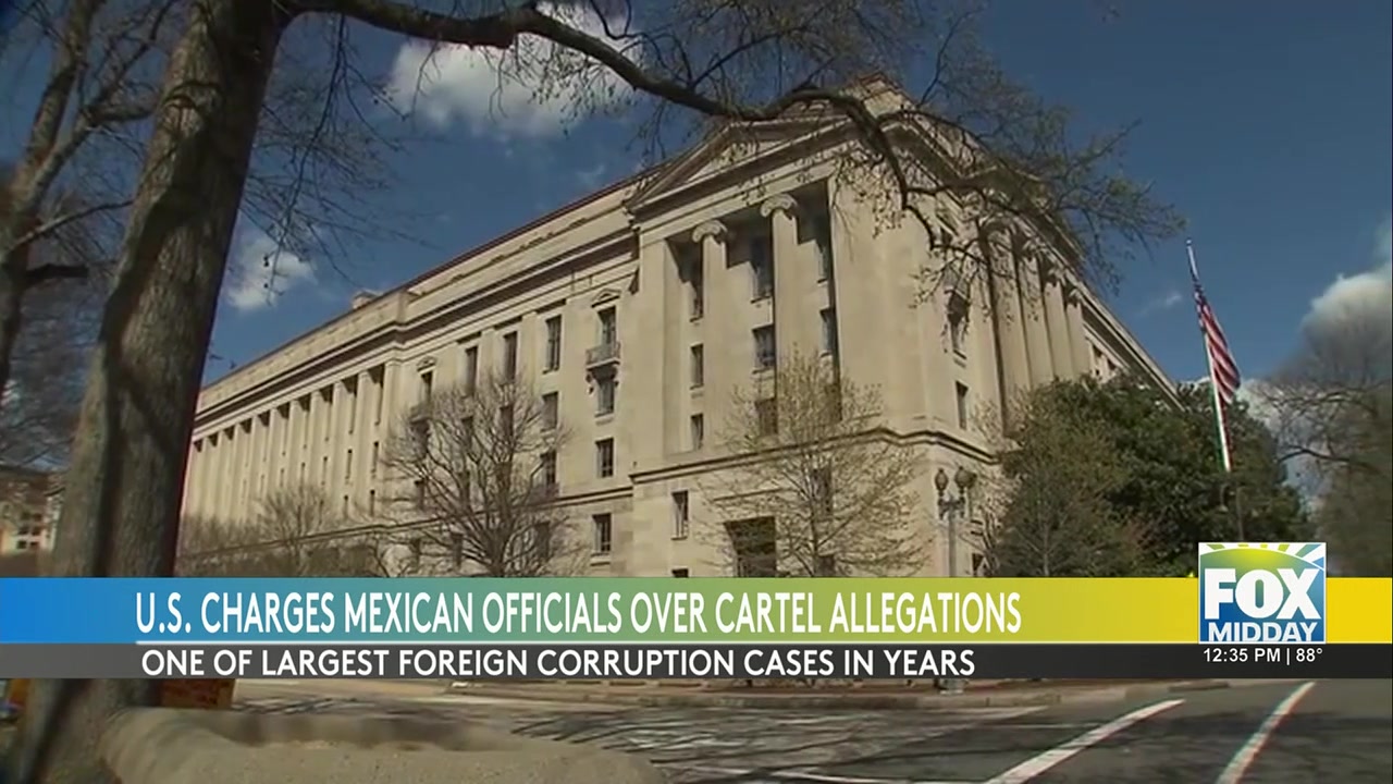 Justice Department Indicts Mexican Officials In Major Cartel Drug Operation