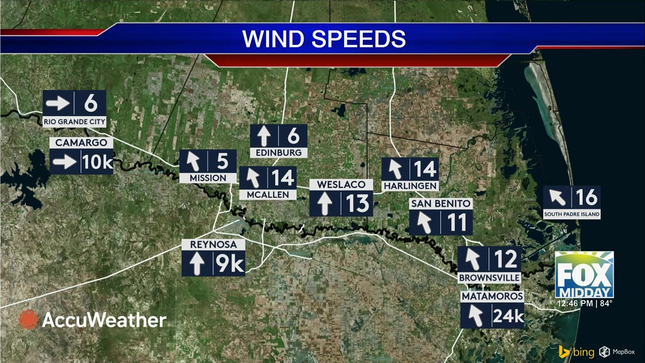Rio Grande Valley Weather: Cooler Temperatures And Rain For RGV As Cold Front Moves In