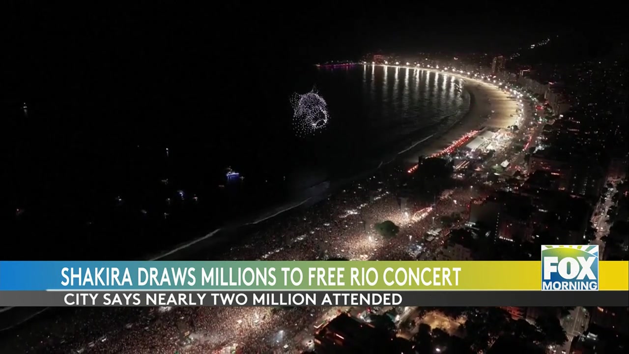 Shakira Concert: Shakira’s Copacabana Beach Concert Draws Two Million ...