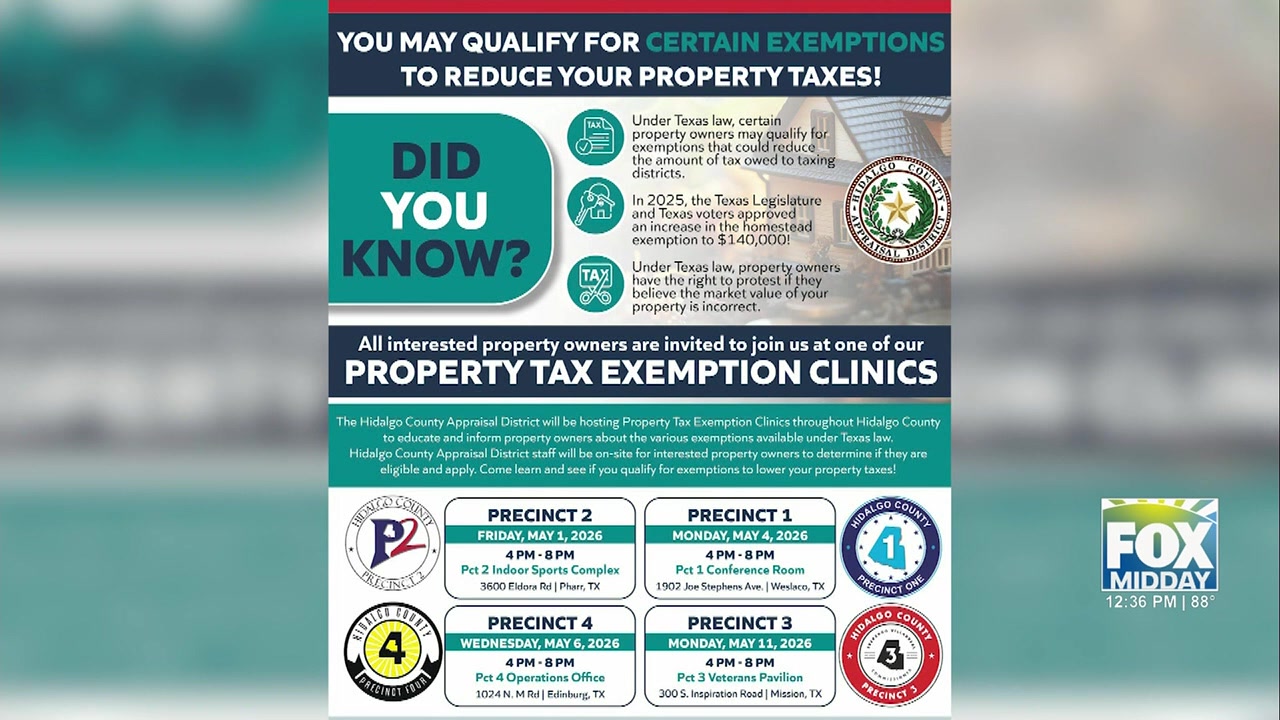 Property Tax Clinic: Hidalgo County Appraisal District Hosts Clinics To Help Homeowners Lower Property Taxes