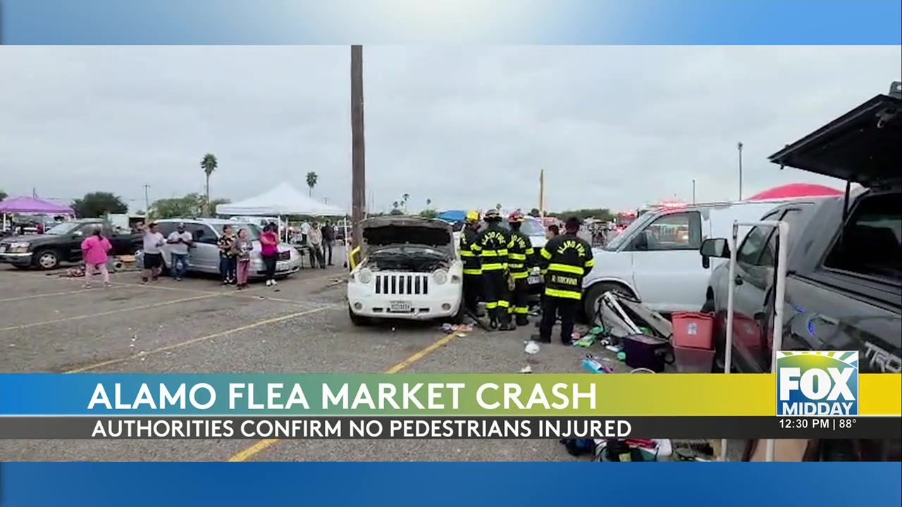 Alamo Crash: Multi-Vehicle Crash At Alamo Flea Market Leaves One Hospitalized