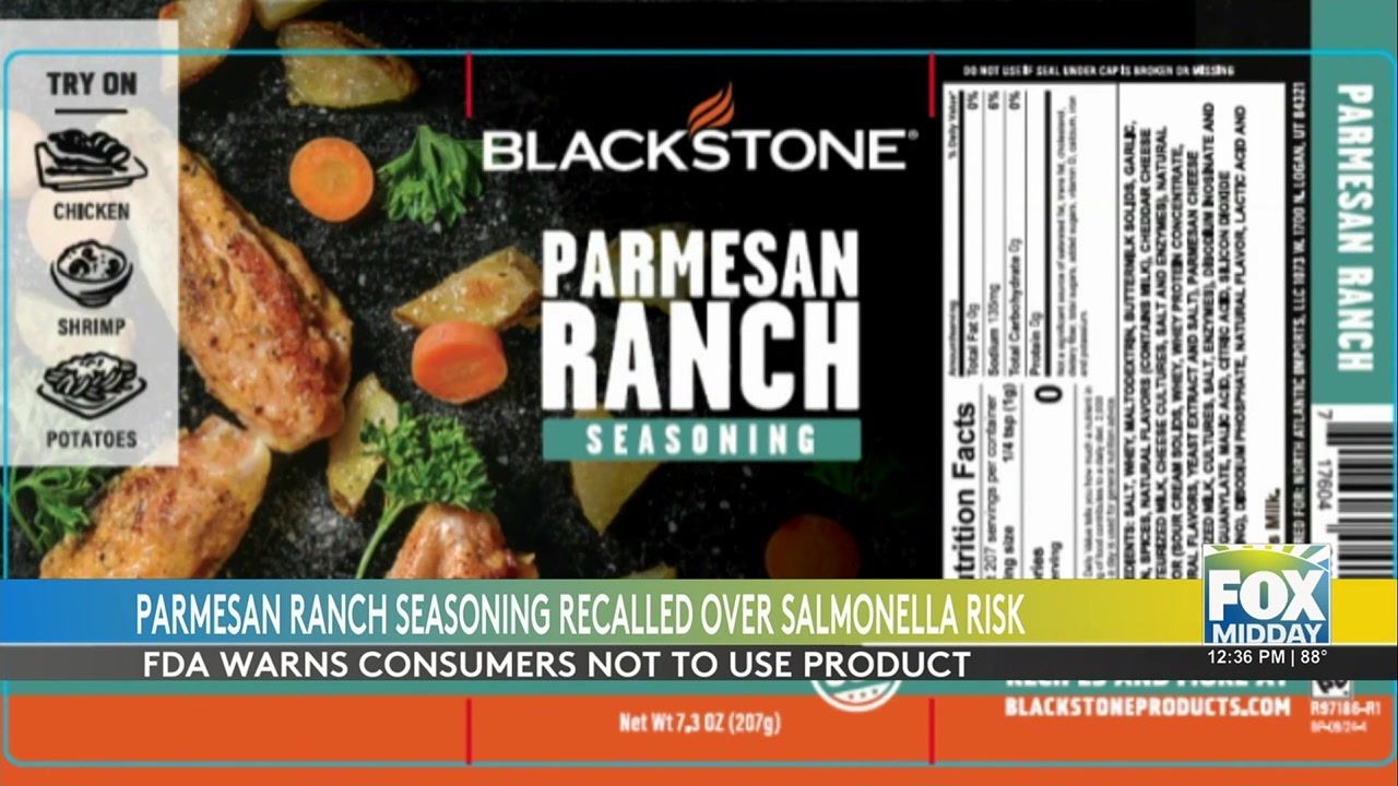 FDA Recalls Blackstone Parmesan Ranch Seasoning Over Salmonella Risk ...