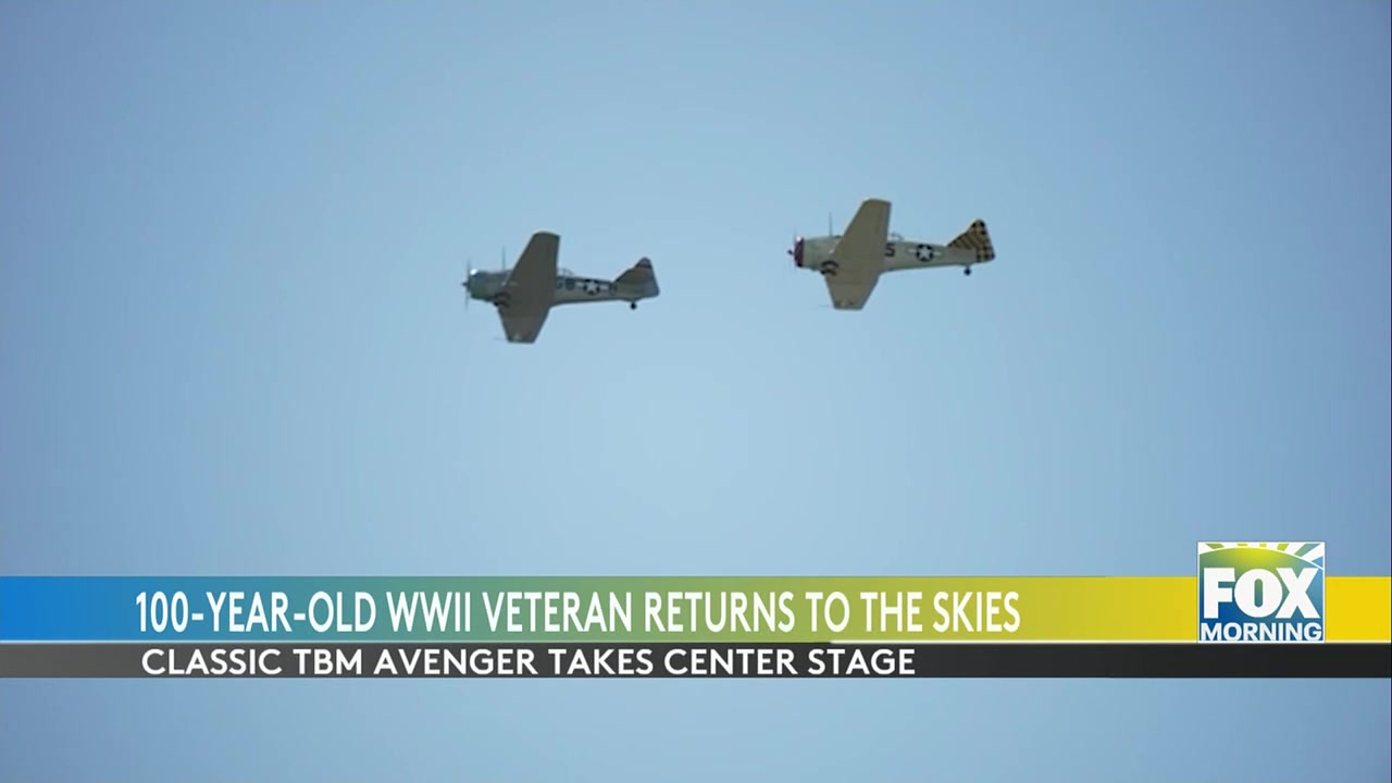 Illinois Air Show Honors WWII Veteran Alvin Gold, Age 100, And The Historic TBM Avenger
