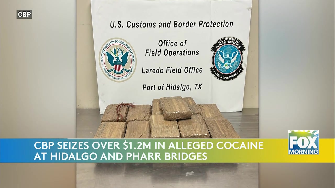 CBP Drug Seizure: CBP Seizes Over $1.2 Million In Cocaine At Hidalgo And Pharr Bridges