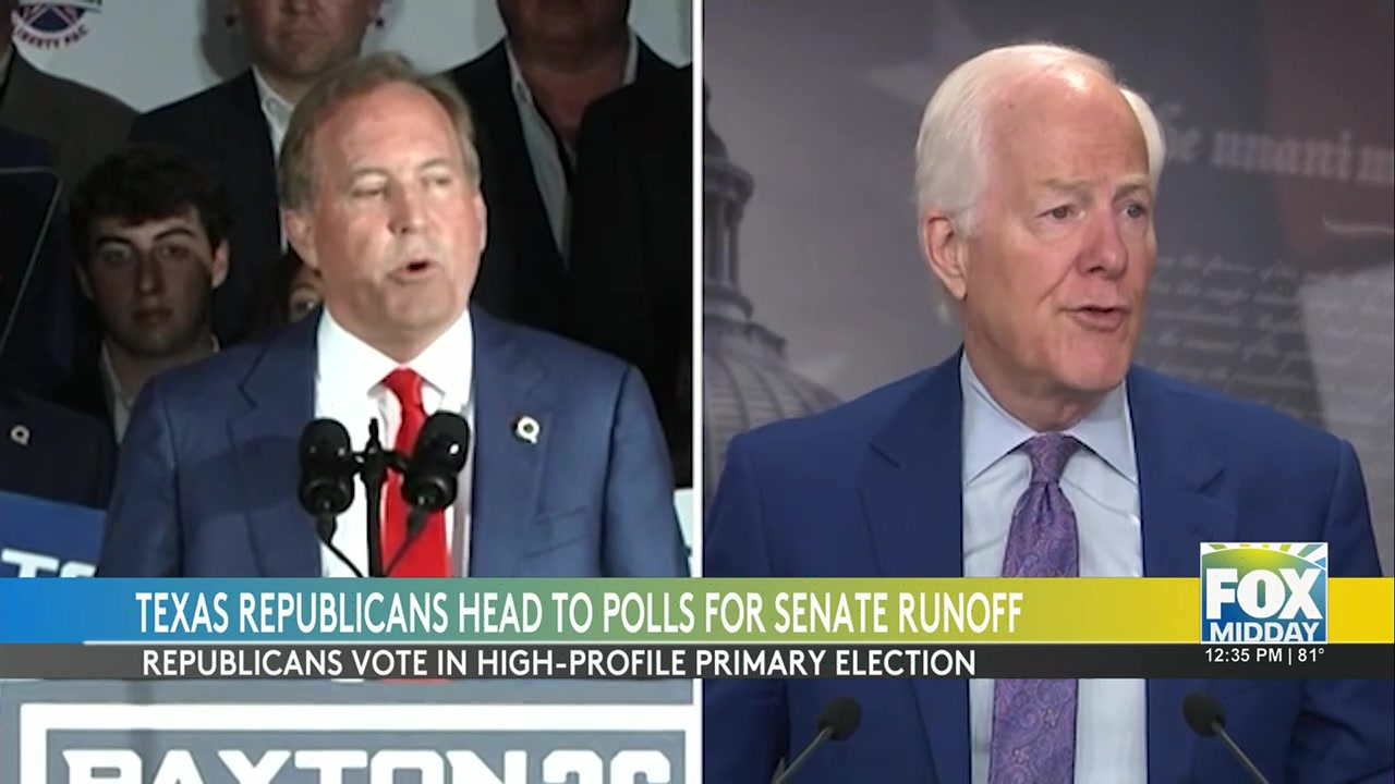 Texas Senate Runoff: Texas Republicans Face Off: Cornyn Vs. Paxton In ...