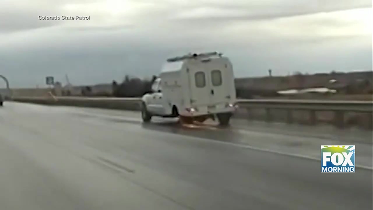 Colorado Interstate 25: Colorado State Patrol Shares Dramatic Video Of Tire Mishap To Promote Road Safety
