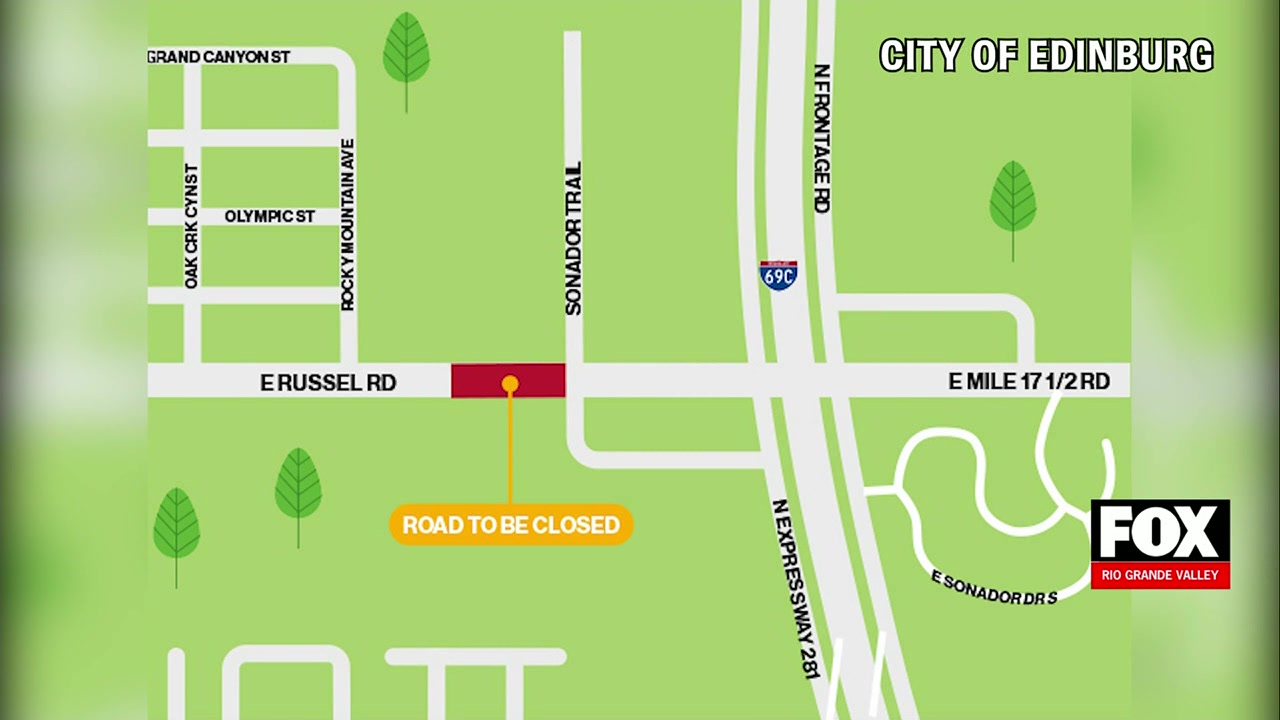 Edinburg Road Closure: Russar Road To Undergo Repairs Through Friday