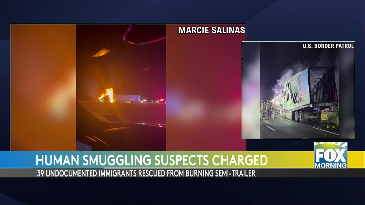 Human Smuggling: High-Speed Smuggling Chase Ends In Fiery Semi Blaze And Smuggling Charges